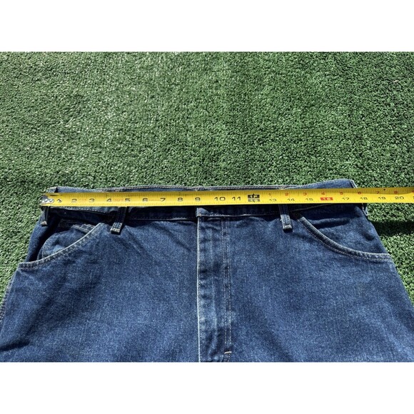 Y2K Dickies Carpenter Baggy Grunge Jorts Jean Shorts Dark Wash Denim Size 36 - Picture 8 of 10